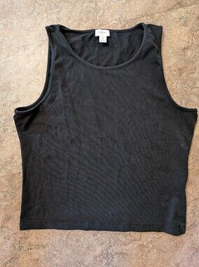 J. Crew Black Crop Tank